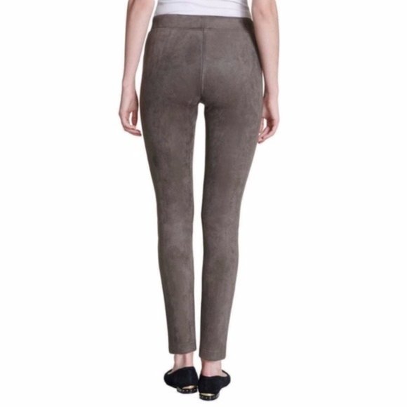ANDREW MARC Seamed Taupe Faux Suede Leggings - NWT - Picture 3 of 3